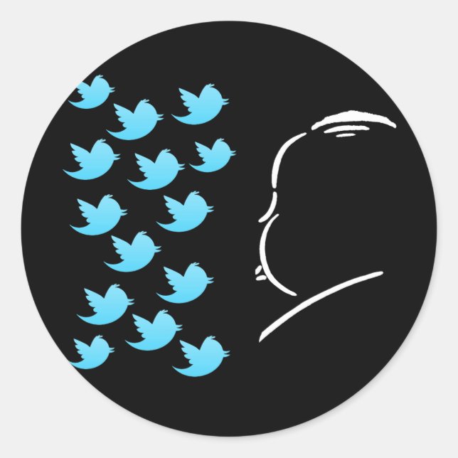 Hitch and Tweets Classic Round Sticker (Front)