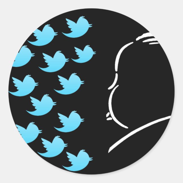 Hitch and Tweets Classic Round Sticker (Front)