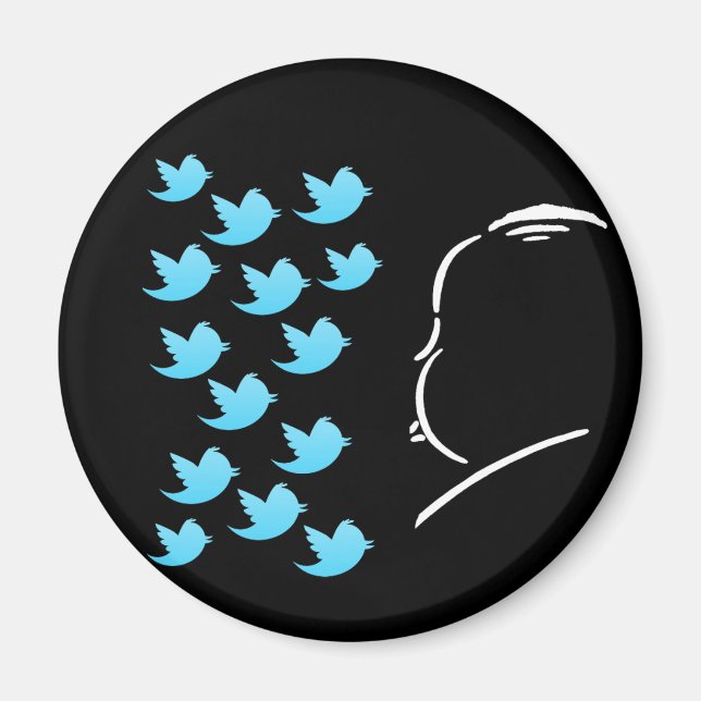 Hitch and Tweets Magnet (Front)