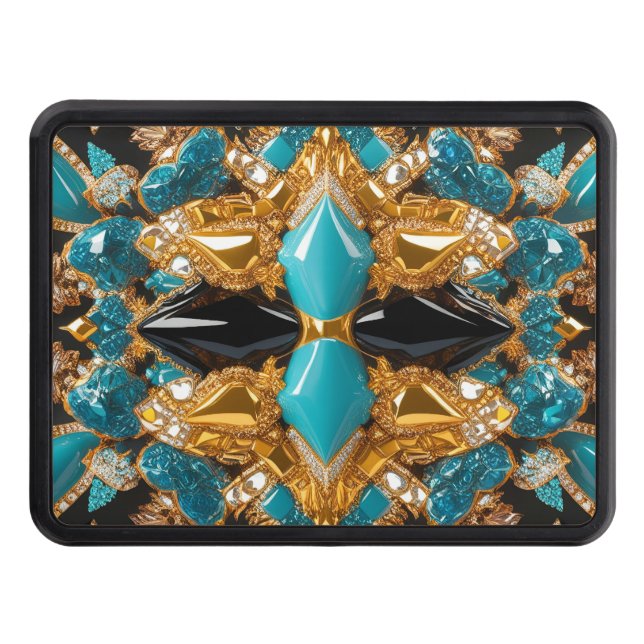 Hitch cover with Bahamas Colours (Front)