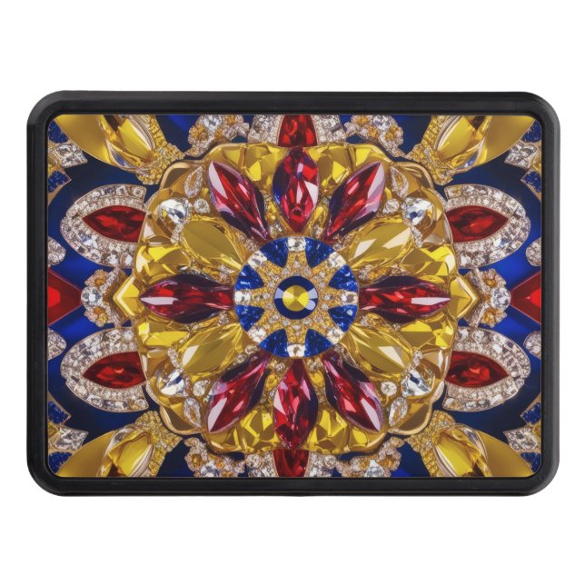 Hitch cover with Colombia Colours (Front)