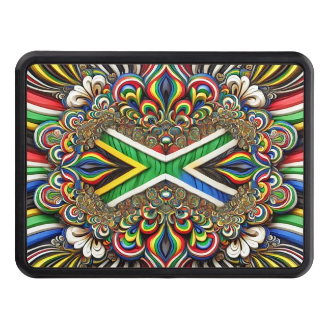 Hitch cover with South Africa Colours (Front)