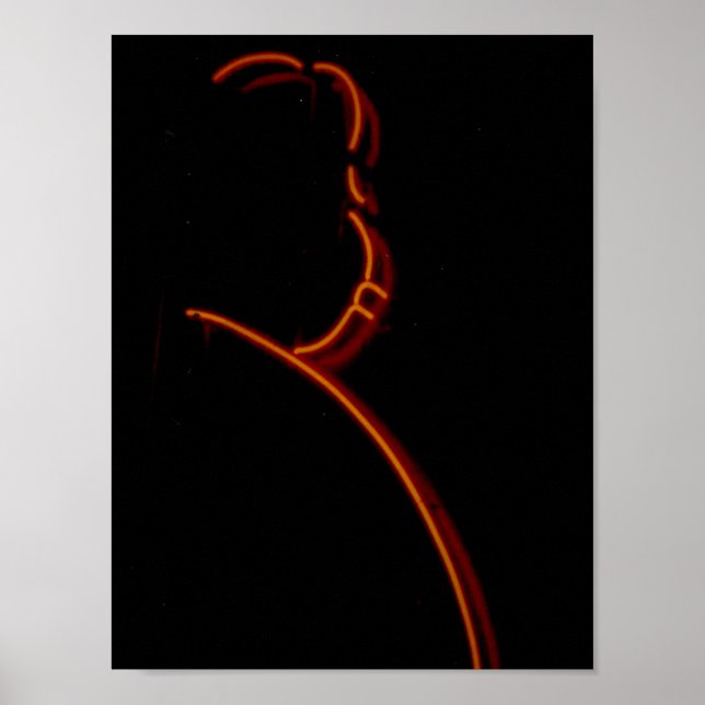 Hitchcock In Neon, Chicago Neon Sign Poster (Front)