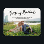 Hitched | Save the Date Magnet<br><div class="desc">Photographs provided courtesy of ©Blush Photography 

 For more colours and styles visit our shop!</div>