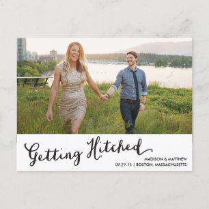 Hitched Save the Date Postcard