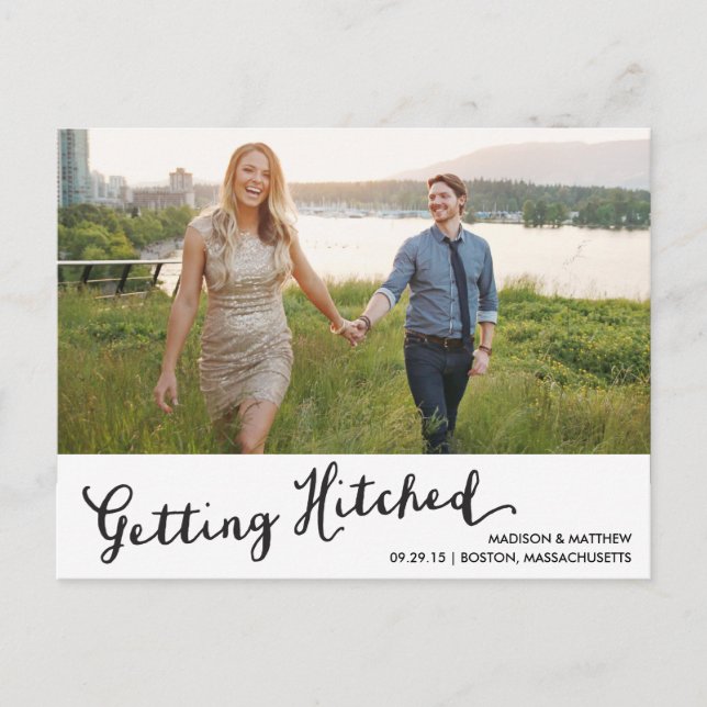 Hitched | Save the Date Postcard (Front)