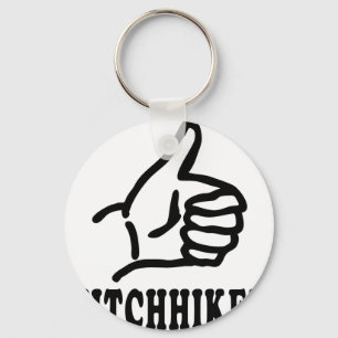 hitchhiker icon keychain