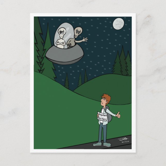 Hitchhiking Postcard (Front)