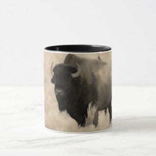 "Hitching a Ride"  -  Bison-lover's Design Mug