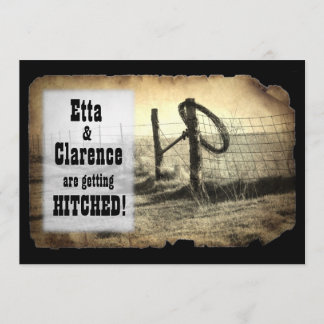 Hitching Post Wedding Invitation