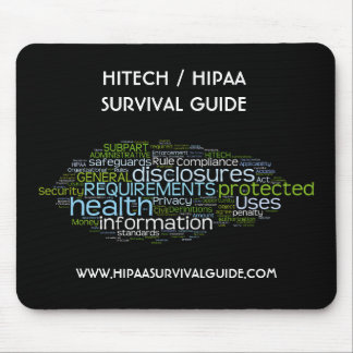 HITECH / HIPAA SURVIVAL GUIDE MOUSE PAD