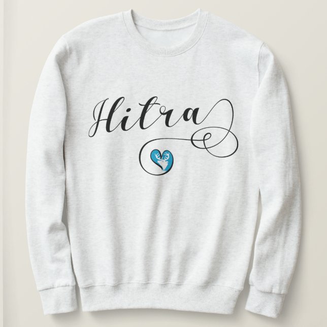 Hitra Flag Heart, Norway Sweatshirt (Design Front)