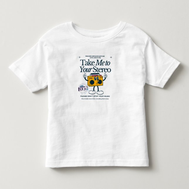 Hits 105.5 toddler top (Front)