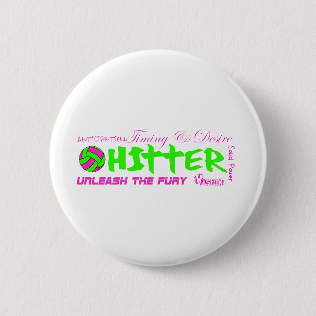 Hitter Traits 2 Inch Round Button (Front)