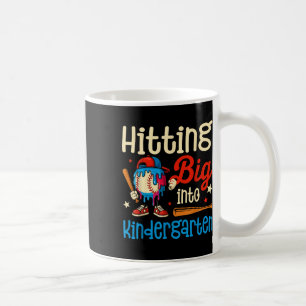 Hitting Big Kindergarten Baseball Pitcher Back Sch Coffee Mug