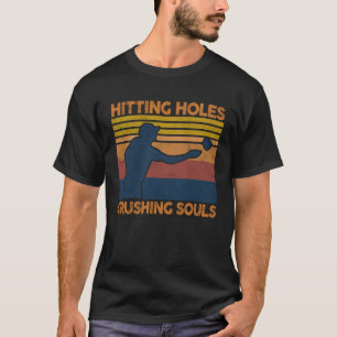 Hitting Holes Crushing Souls Retro Vintage Cornho T-Shirt