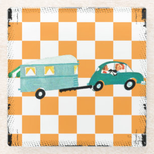 Hitting the Open Road 1 Glass Coaster