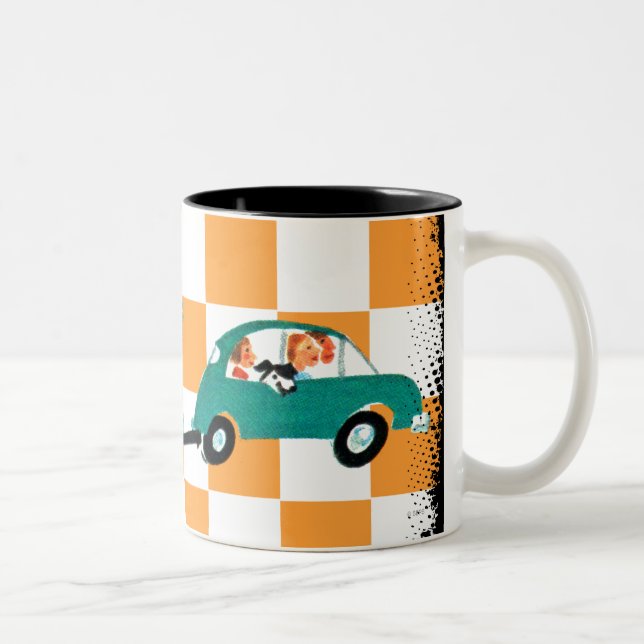 Hitting the Open Road 1 Two-Tone Coffee Mug (Right)