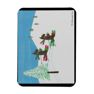 HITTING THE SLOPES MAGNET