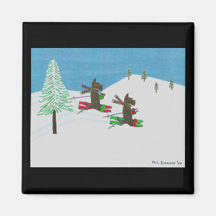 HITTING THE SLOPES MAGNET