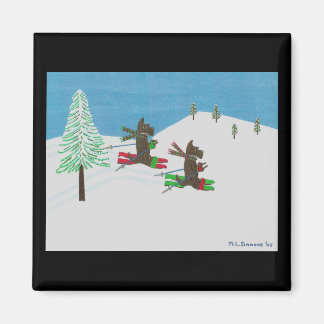 HITTING THE SLOPES MAGNET