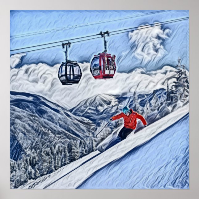Hitting the Slopes Poster (Front)