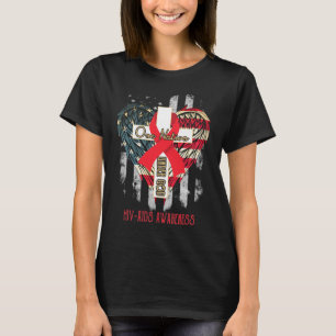 hiv aids awareness one nation under god T-Shirt