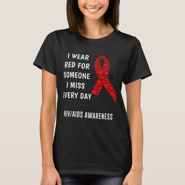 Hiv Aids Awareness T-Shirt (Front)