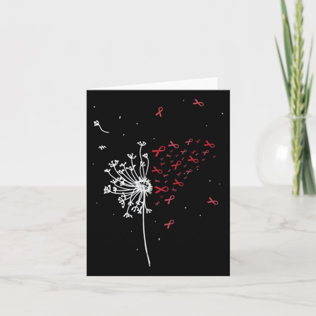 Hiv Aids Brain Aneurysm Stroke Cool Awareness Gift Card (Front)