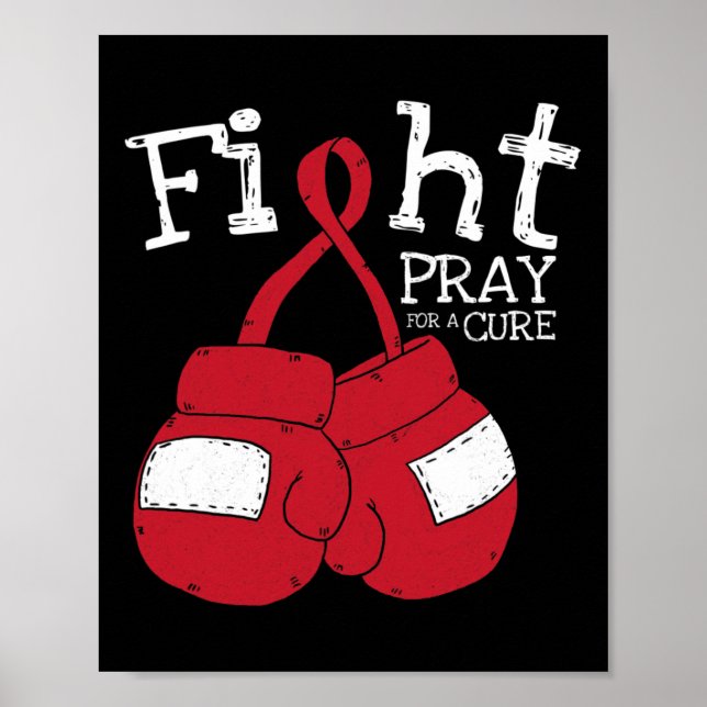 Hiv Aids Brain Aneurysm Stroke Cool Awareness Gift Poster (Front)