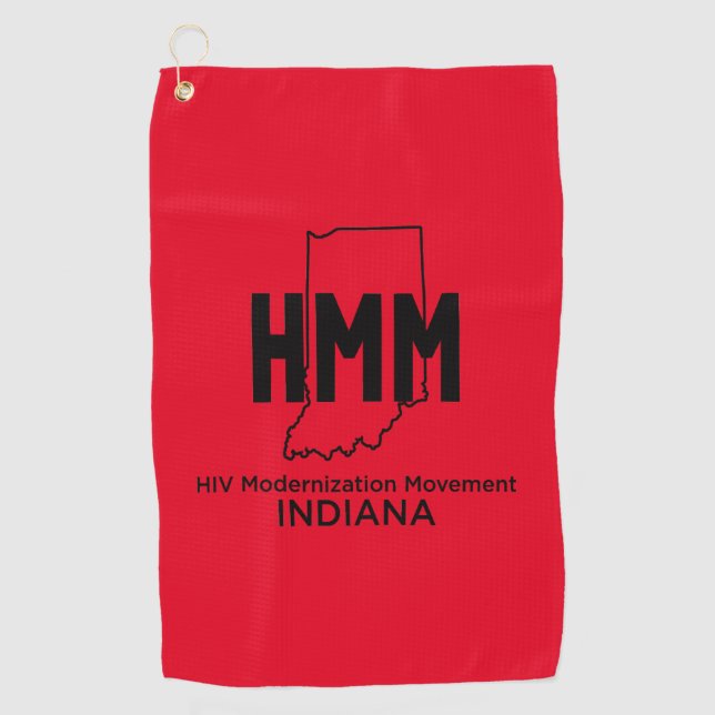 HIV Modernization Movement Indiana Golf Towel (Front)