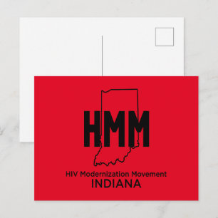 HIV Modernization Movement Indiana Postcard