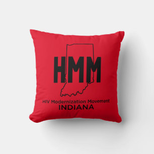 HIV Modernization Movement Indiana Throw Pillow