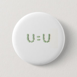 HIV - U=U (Undetectable = Untransmittable) 2 Inch Round Button