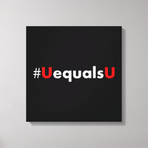 HIV Undetectable Equals Untransmittable - Minimali Canvas Print