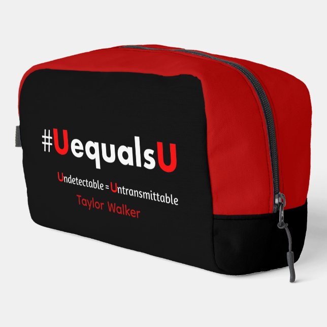 HIV Undetectable Equals Untransmittable - Minimali Dopp Kit (Right Corner)