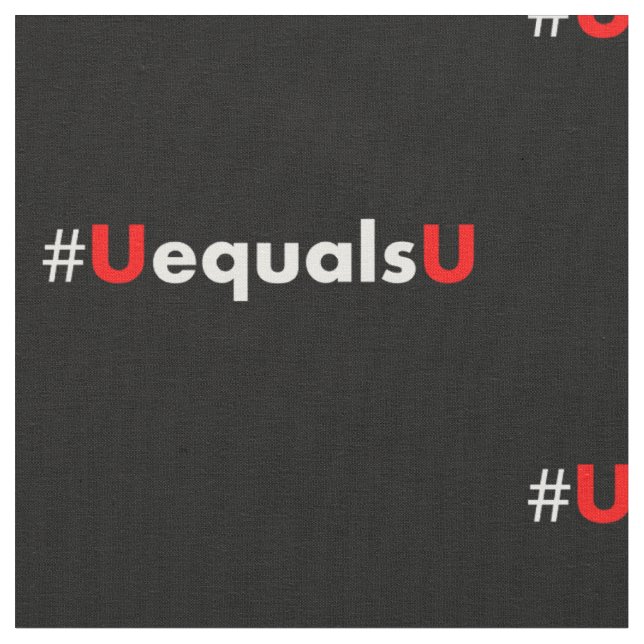 HIV Undetectable Equals Untransmittable - Minimali Fabric (Close Up)