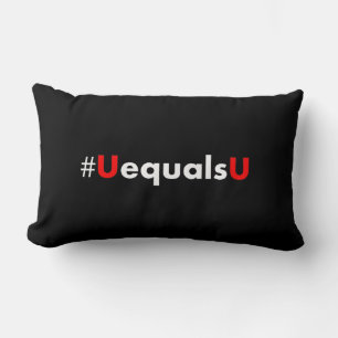 HIV Undetectable Equals Untransmittable - Minimali Lumbar Pillow