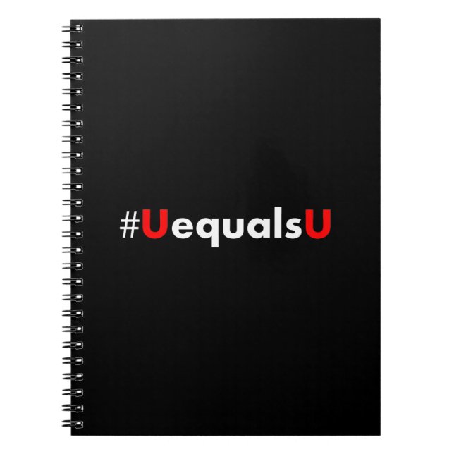 HIV Undetectable Equals Untransmittable - Minimali Notebook (Front)