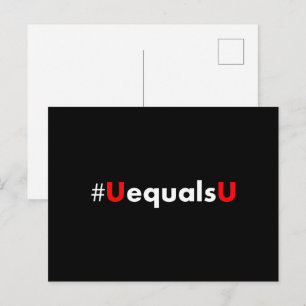 HIV Undetectable Equals Untransmittable - Minimali Postcard