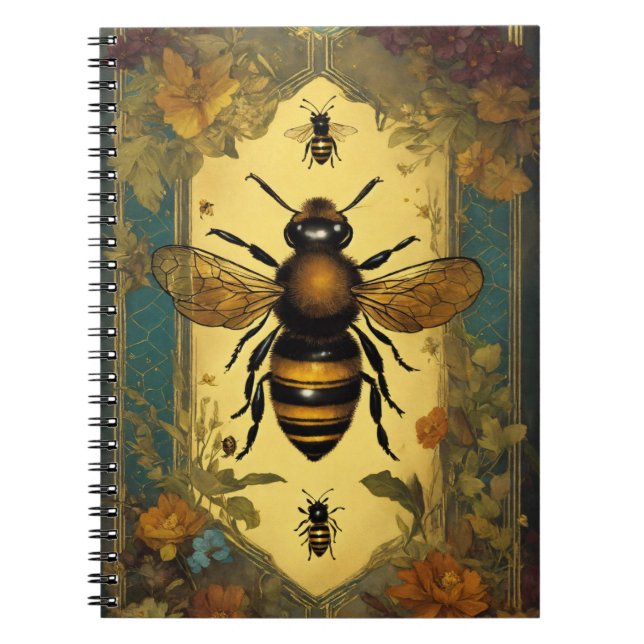 HIVE Five bee keeper gift honey lover Notebook (Front)
