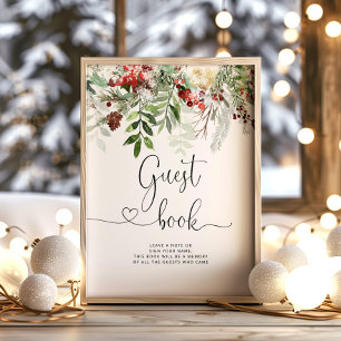 Hiver à feuillage persistant Livre d'or Poster