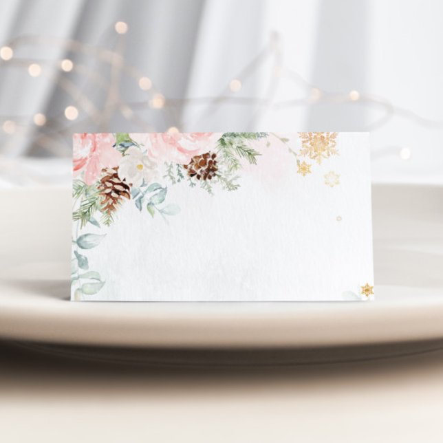 Hiver à feuillage persistant rose pâle carte de la (Créateur téléchargé)