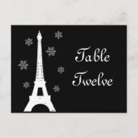 Hiver à Paris Numéro de tableau Carte postale