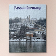 Hiver à Passau, Allemagne Jigsaw Puzzle