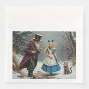 Hiver Alice dîners serviettes en papier