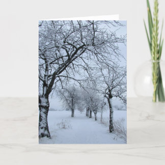 Hiver - Carte de voeux.