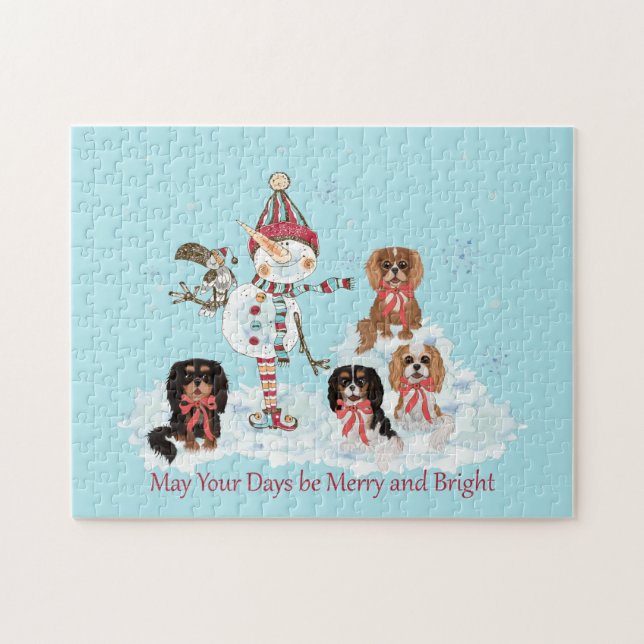 Hiver Cavalier King Charles Puzzle (Horizontal)
