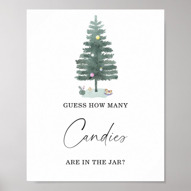 Hiver combien de bonbons Poster (Devant)