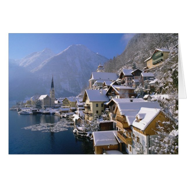 HIVER DANS HALLSTATT, AUTRICHE (Devant horizontal)